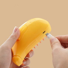 3 in 1 Pet Steam Brush Spray Massage Grooming Hair Removal