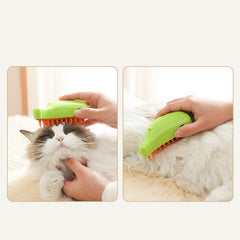 3 in 1 Pet Steam Brush Spray Massage Grooming Hair Removal