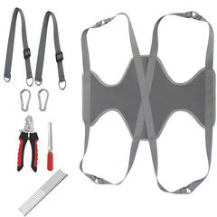Pet Grooming Hammock For Cats & Dogs Hanging Harness Pet Supplies Kit With Nail Clippers Trimmer