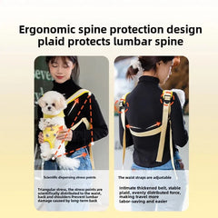 Pet Chest Bag – Breathable Folding Portable Pet Carrier for Small Dogs & Cats | Single/Double Shoulder & Handheld Design