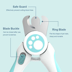 Cute Pet Nail Clippers Dogs Cats Labor Saving Grooming Trimmer