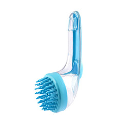 Pet Bath Brush Long Handle Dog Cat Grooming Cleaning Comb
