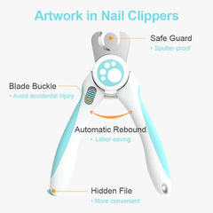 Cute Pet Nail Clippers Dogs Cats Labor Saving Grooming Trimmer