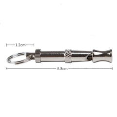 Dog Training Whistle Silent Sound Adjustable Outdoor Survival Sport Silver
