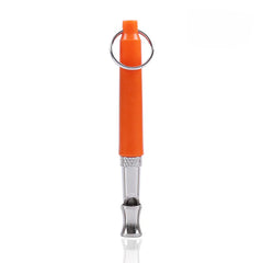Dog Training Whistle Silent Sound Adjustable Outdoor Survival Sport Silver