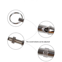 Dog Training Whistle Silent Sound Adjustable Outdoor Survival Sport Silver