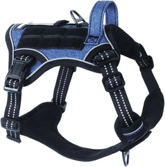 Tactical No-Pull Dog Harness with Handle, Reflective Adjustable Training Vest