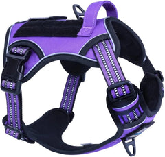 Tactical No-Pull Dog Harness with Handle, Reflective Adjustable Training Vest