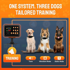 Wireless Dog Fence Radar 3in1 Training No Go Zone Waterproof Collar up to 1 acre