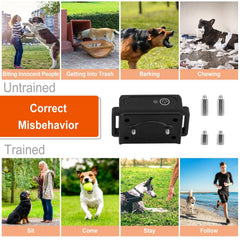 3280FT Waterproof Dog Training Collar Remote Beep Vibration Shock Features