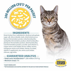 Pet’s Choice Gut Instincts Probiotic Supplement for Cats, Digestive & Immune Support, 30 Powder Packets, Made in USA